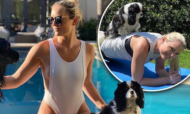 Lindsey Vonn flaunts her Olympian physique in a stunning white swimsuit ...